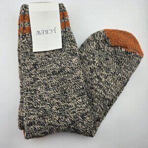 Vintage J. Crew Socks One Size USA  Made Thick Cotton Blend Deadstock